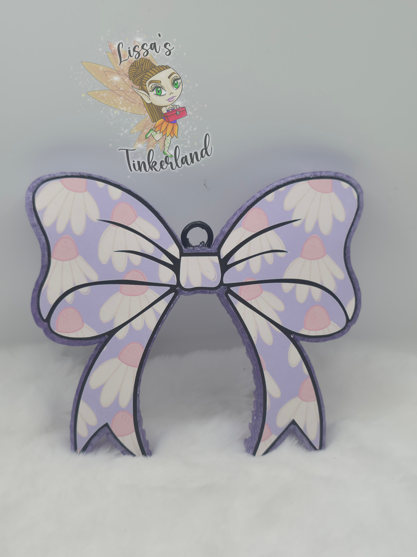 Bow w/cardstock - B -15