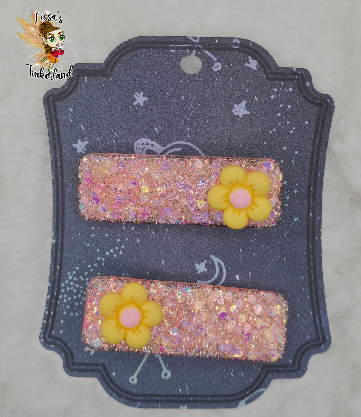 Flower hair clips
