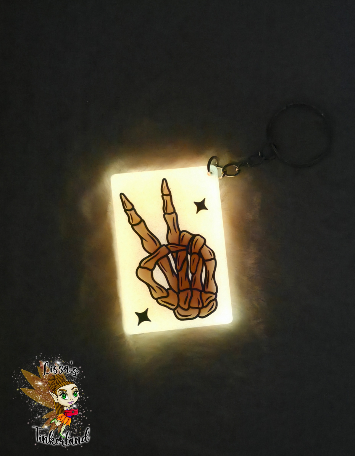 Orange glow Keychain