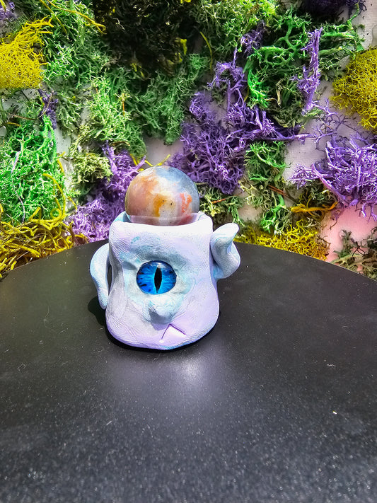 Sphere Holder Polymer Clay Mini Monster