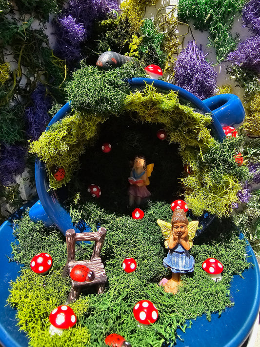 Coffee cup Fairy Garden