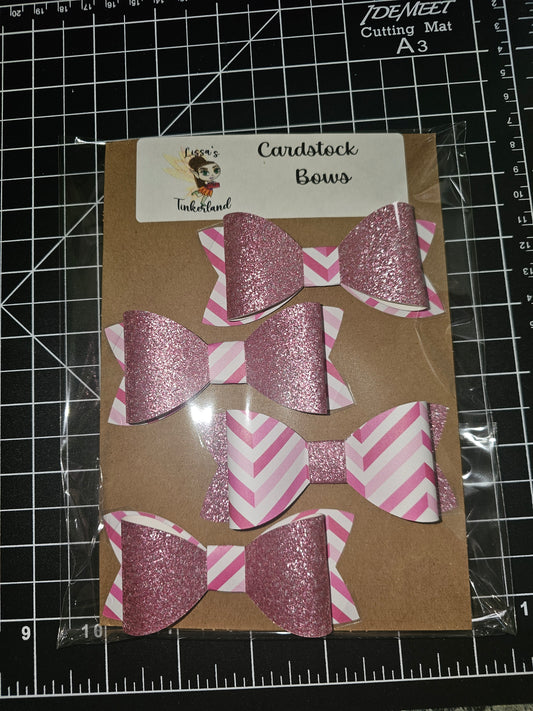 Chevron gift bows