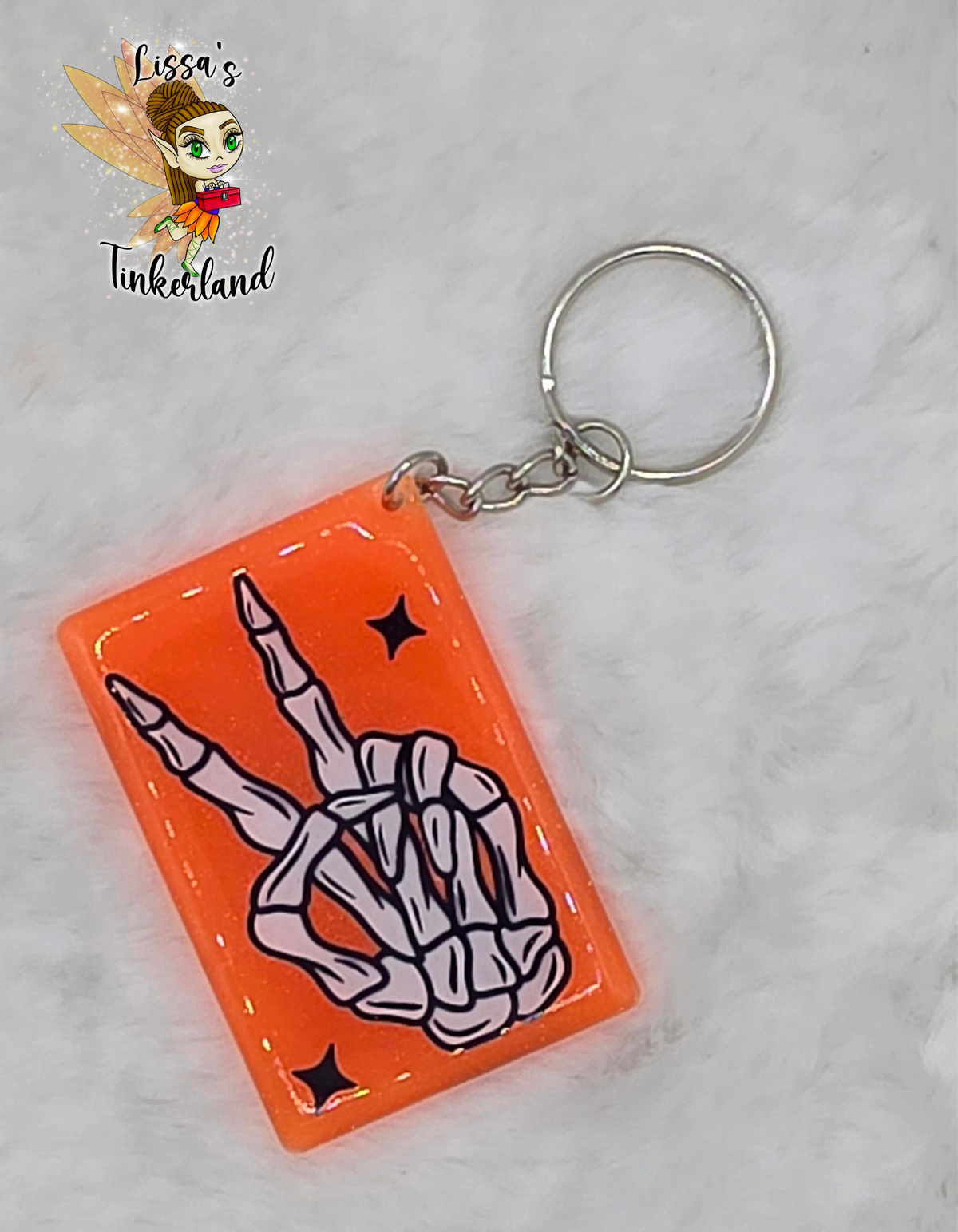Orange glow Keychain