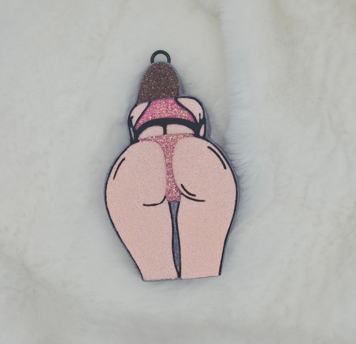 Pink glitter behind - RTS