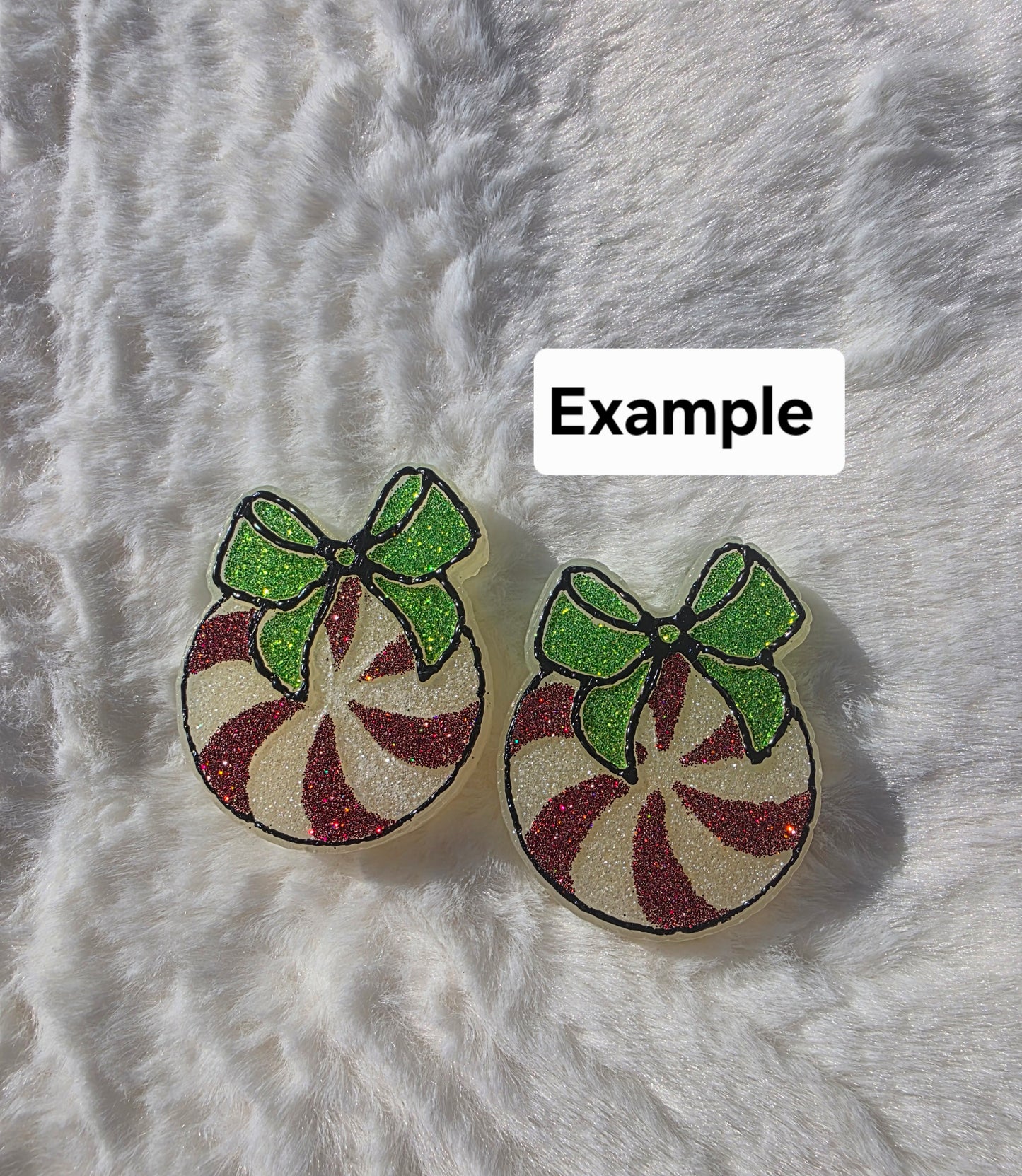 Peppermint Bow - Custom Vent Clips