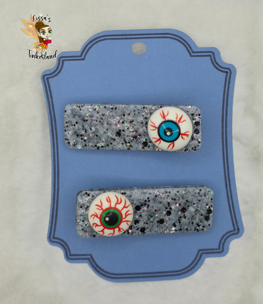 Eye ball hair clips