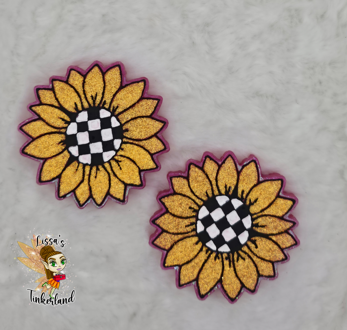 Sunflower vent clips - ( Y-36)