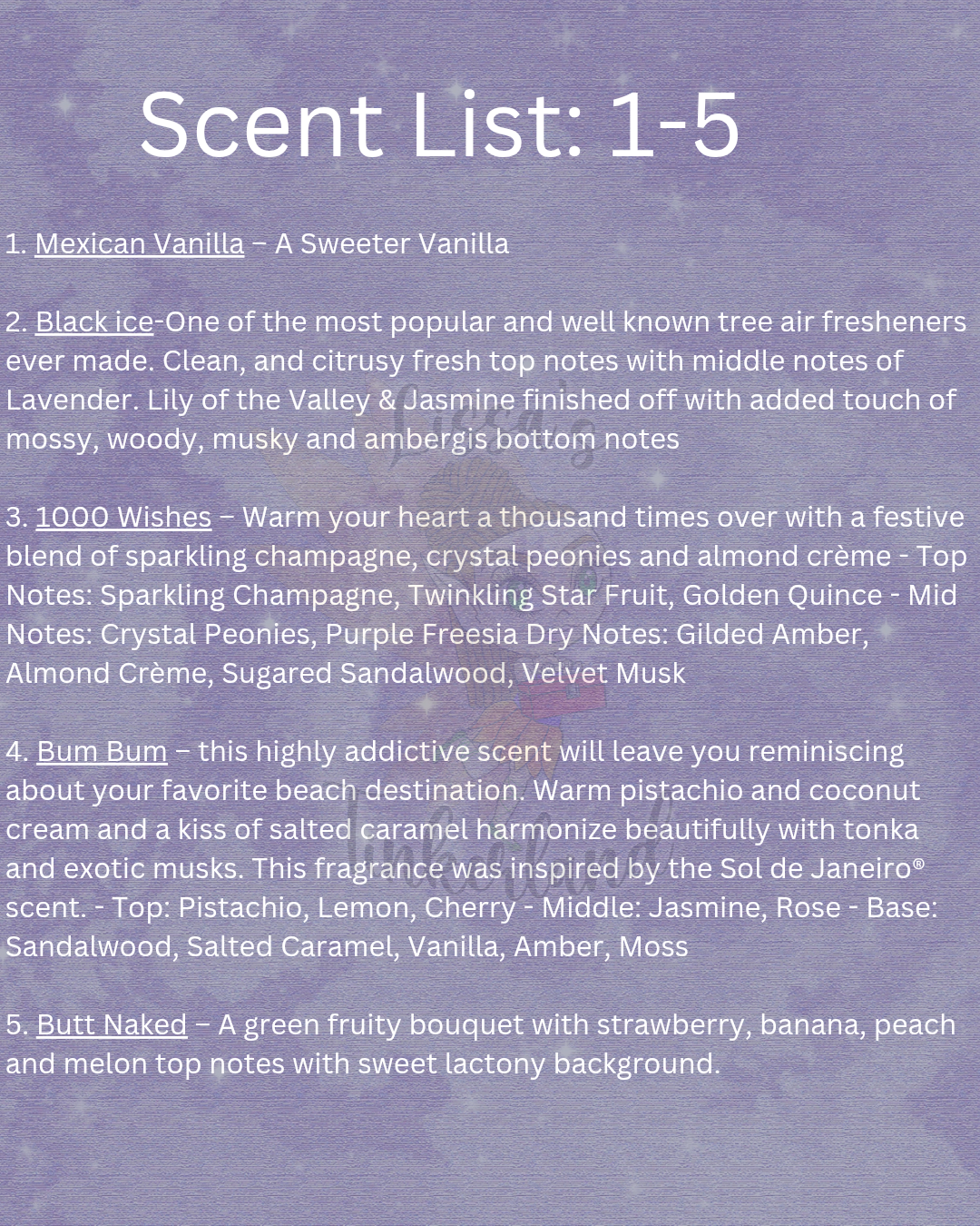 Scent List