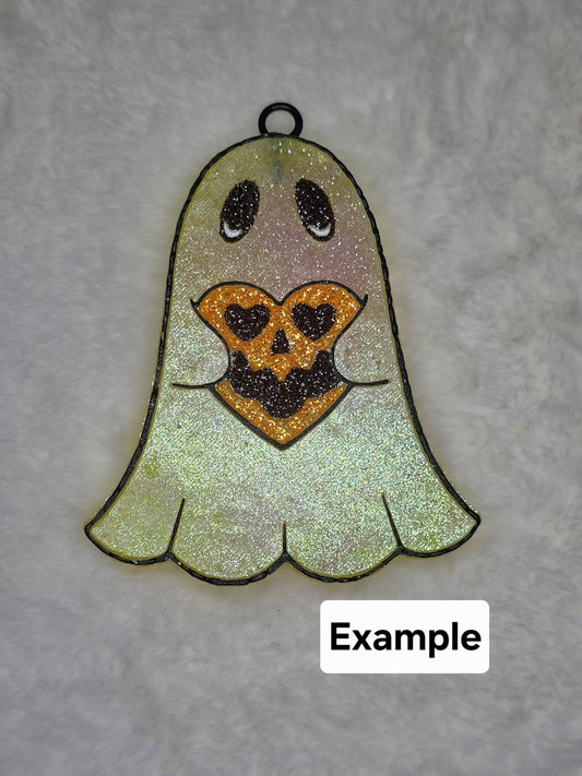 Ghost pumpkin heart - Custom Full Size