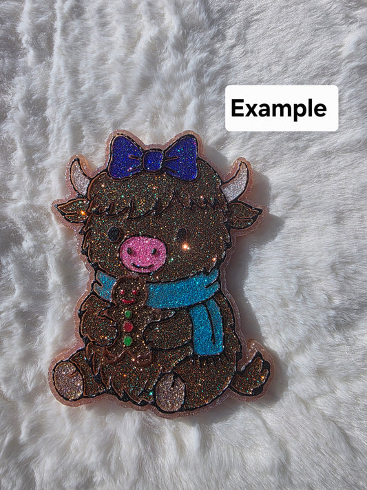 Highland Cow Gingerbread - Custom Full Size